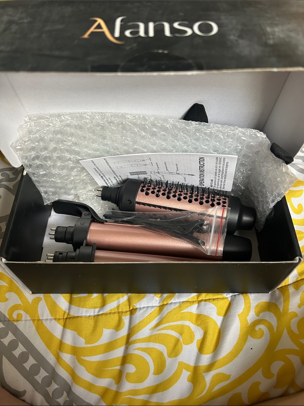 Afanso 3-in-1 Hair Styler Set — Interchangeable Barrels, New